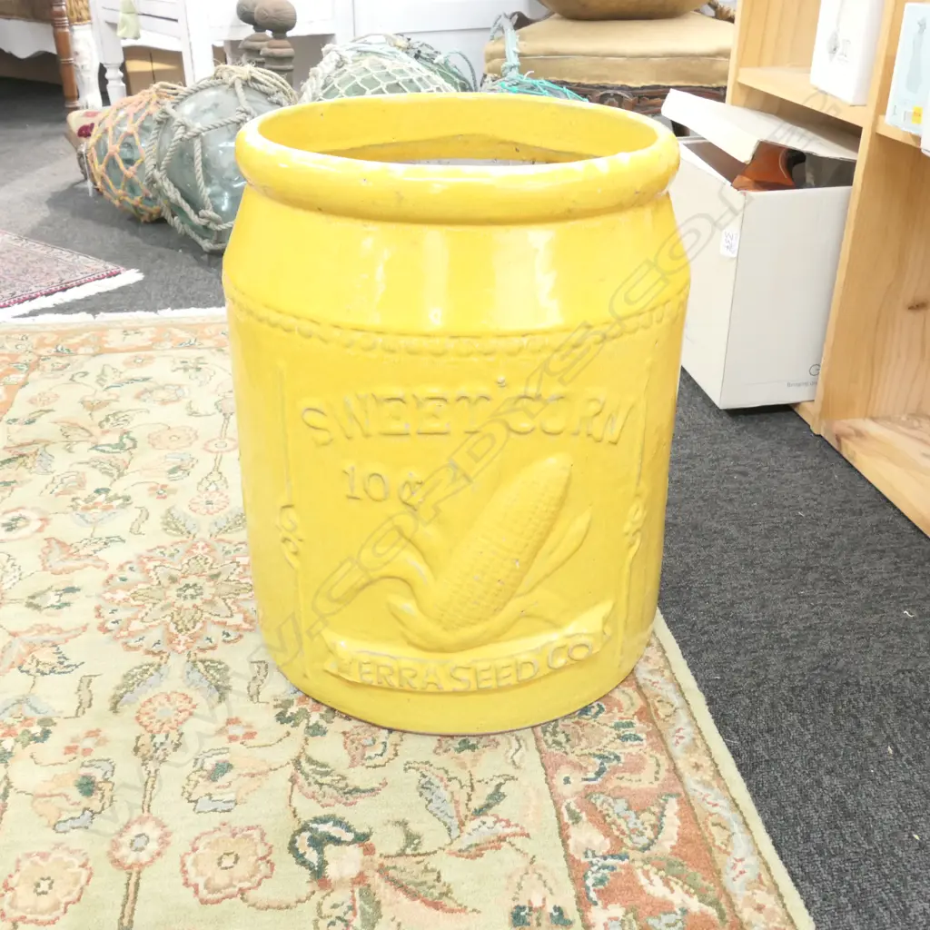 LGE SWEET CORN YELLOW GARDEN PLANTER Image 1++