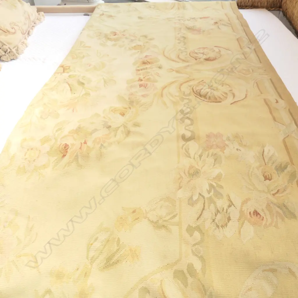 AUBUSSON TAPESTRY RUG (slightly worn) 1480 x 2370mm Image 1++