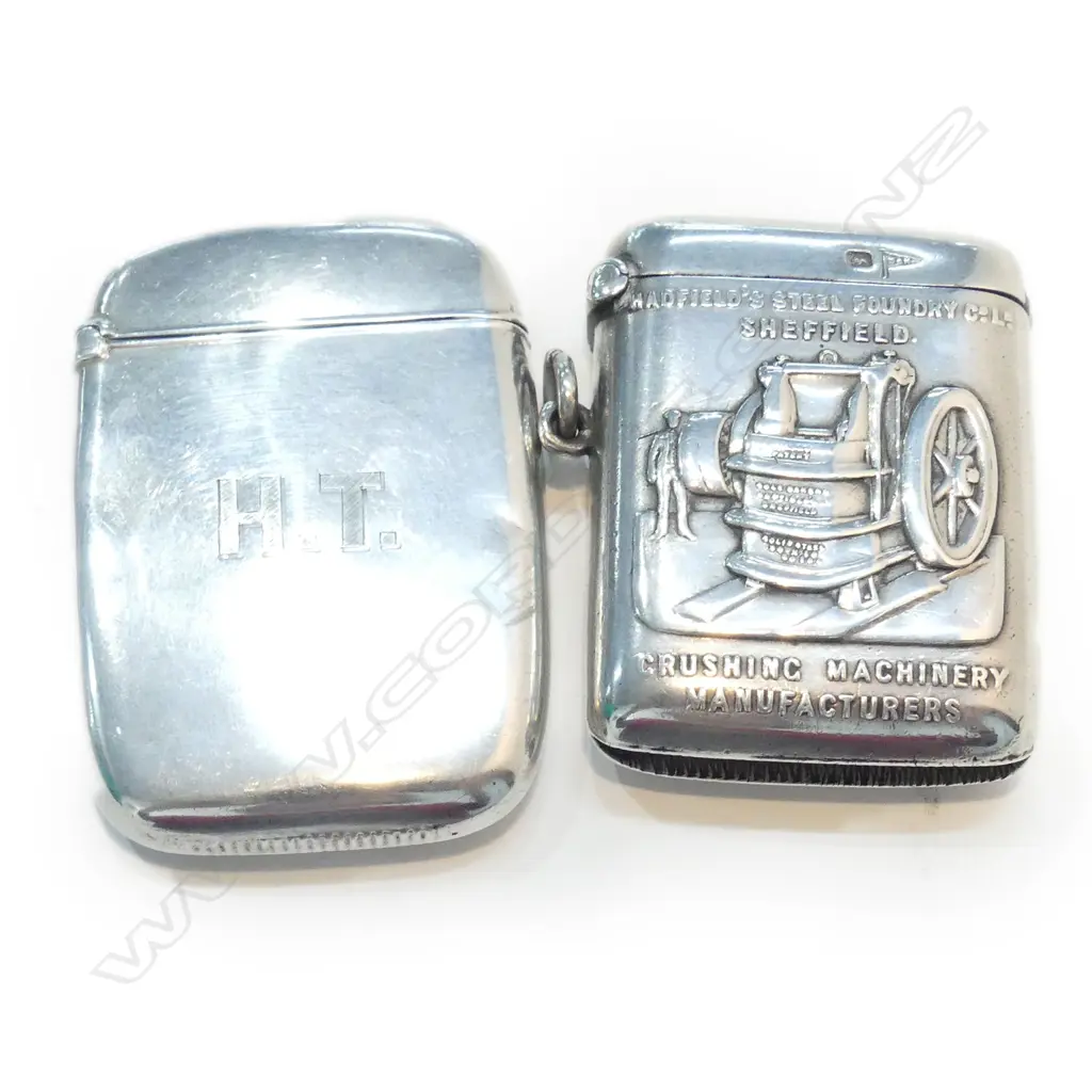STG VESTA AND HEAVY STG VESTA EMBOSSED 'HADFIELD'S STEEL FOUNDRY SHEFFIELD' Image 1++