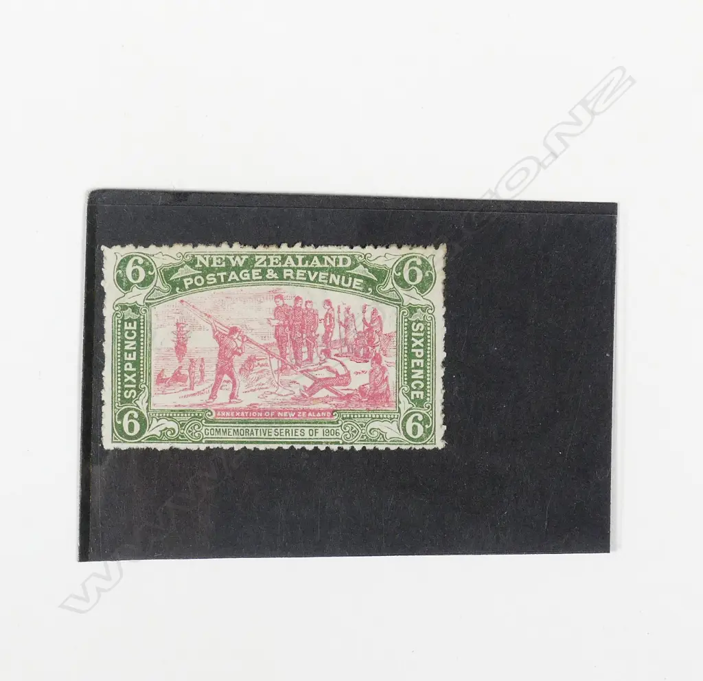 NZ 6d CHCH EXHIB. 1906 UHM SW WMK Image 1++