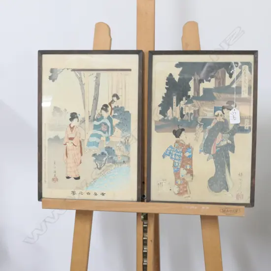 2 UKIYO-E FRAMED PRINTS