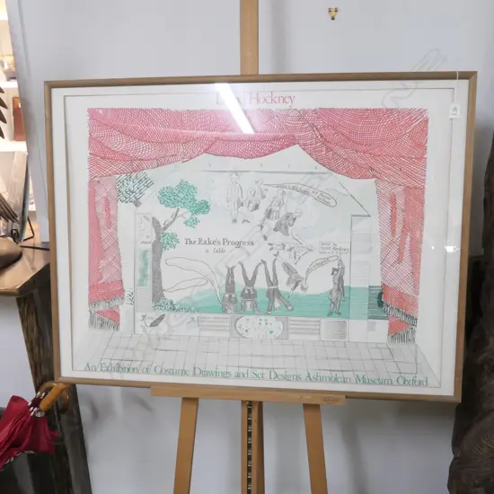 DAVID HOCKNEY EXHIBITION POSTER PRINT