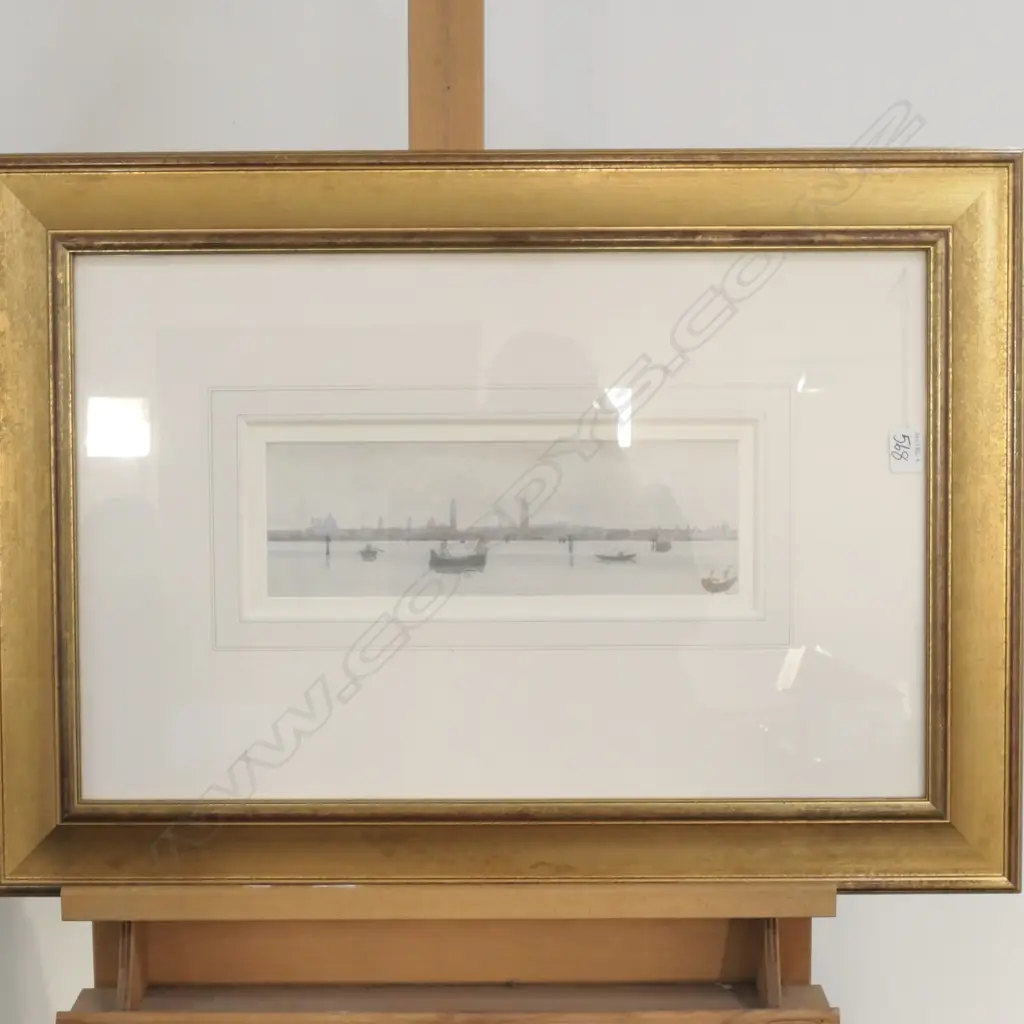 GILT FRAMED VENETIAN W/C FRAME 545 X 755 Image 1++