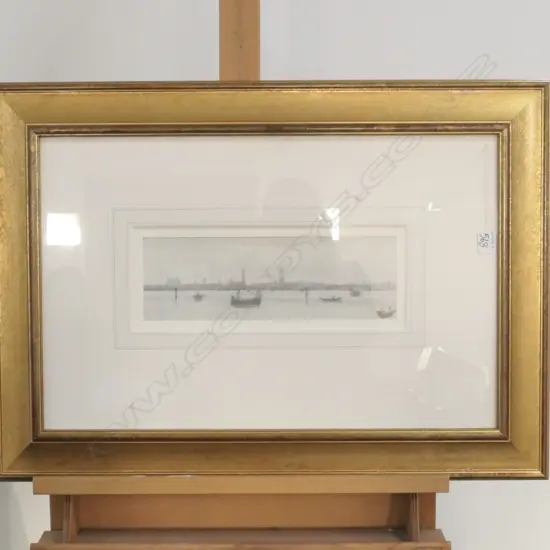 GILT FRAMED VENETIAN W/C FRAME 545 X 755