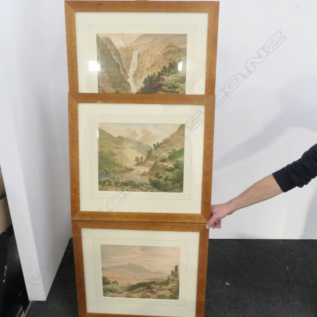 3 FRAMED JOHN GULLY PRINTS - FRAMES 570 X 640MM Image 1++