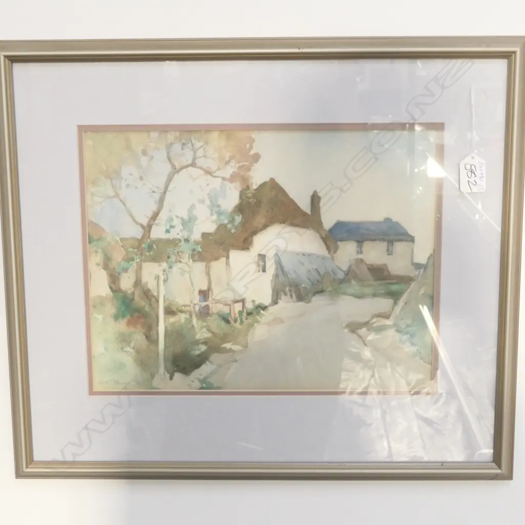 CYRIL PEARCE (UK1882- ?) W/C THATCHED HOUSE   Image 1++