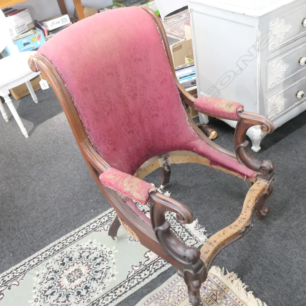 VICTORIAN ARMCHAIR - requires attention Image 1++