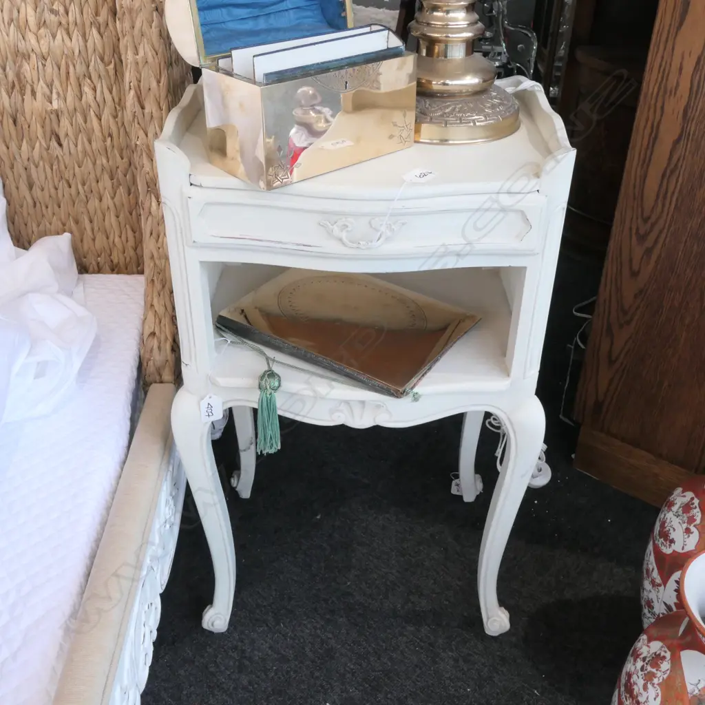 FRENCH CHATEAU SHABBY CHIC BEDSIDE CABINET 390 X 310 X 700mm Image 1++