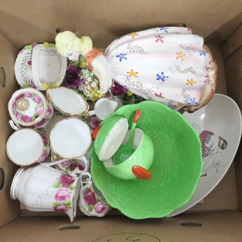 ASST CHINA R/ALBERT PART TEA SET/CROWN DEVON/ DERBY/HAMMERSLEY ETC Image 1++