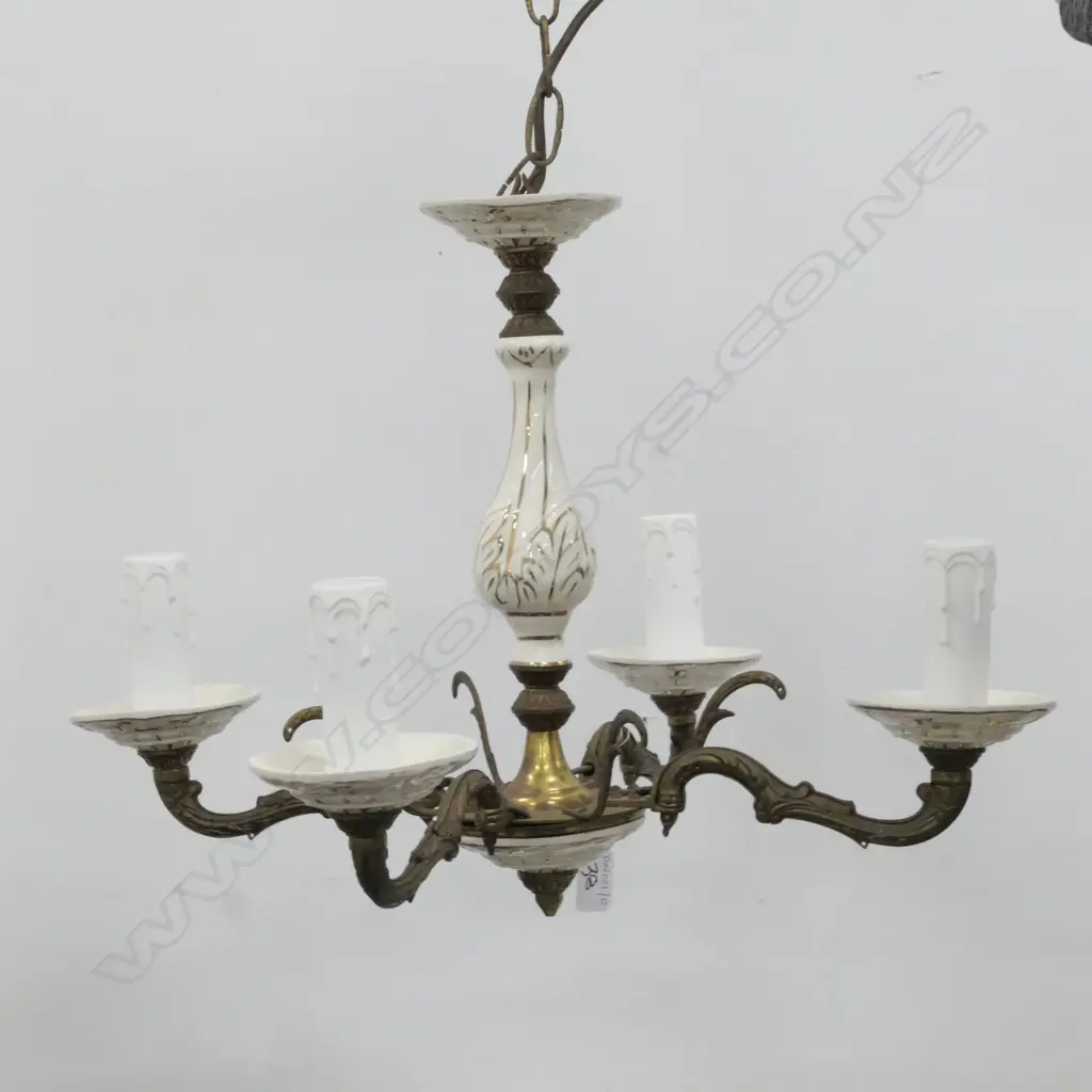 VINTAGE CERAMIC CHANDELIER 470MM DIA Image 1++