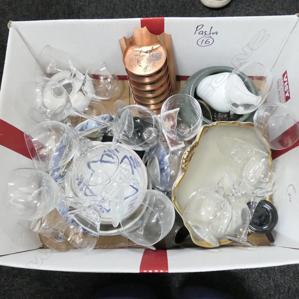 LOT ASST CHINA AND WINE GLASSES Image 1++