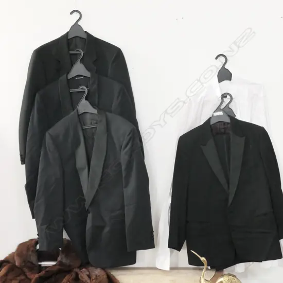 LOT ASST VINTAGE JACKETS EVENING SHIRTS ETC