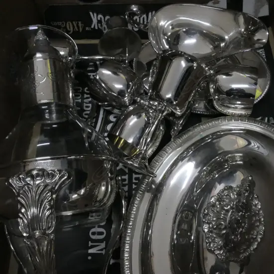 LOT ASST EP GOBLETS/COFFEE/TRAY/GRAVY ETC