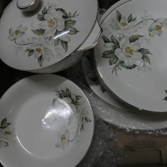 30 PCE ALFRED MEAKIN 'CHRISTMAS ROSE'