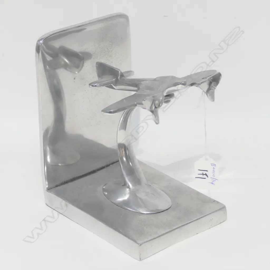 ART DECO ALLOY PLANE ON STAND H 190 MM Image 1++