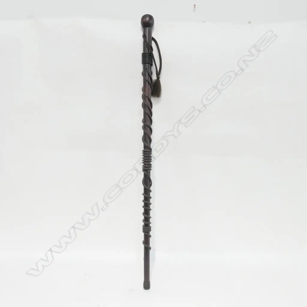 WALKING STICK WITH PAUA INLAY Image 1++