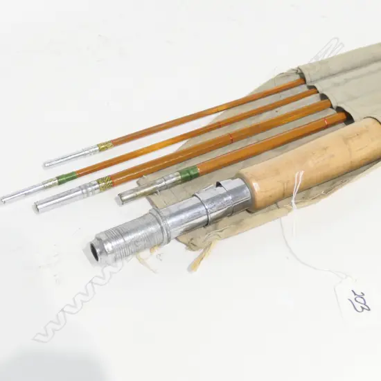 JAPANESE 'MITSURU' VINTAGE FLY FISHING ROD +