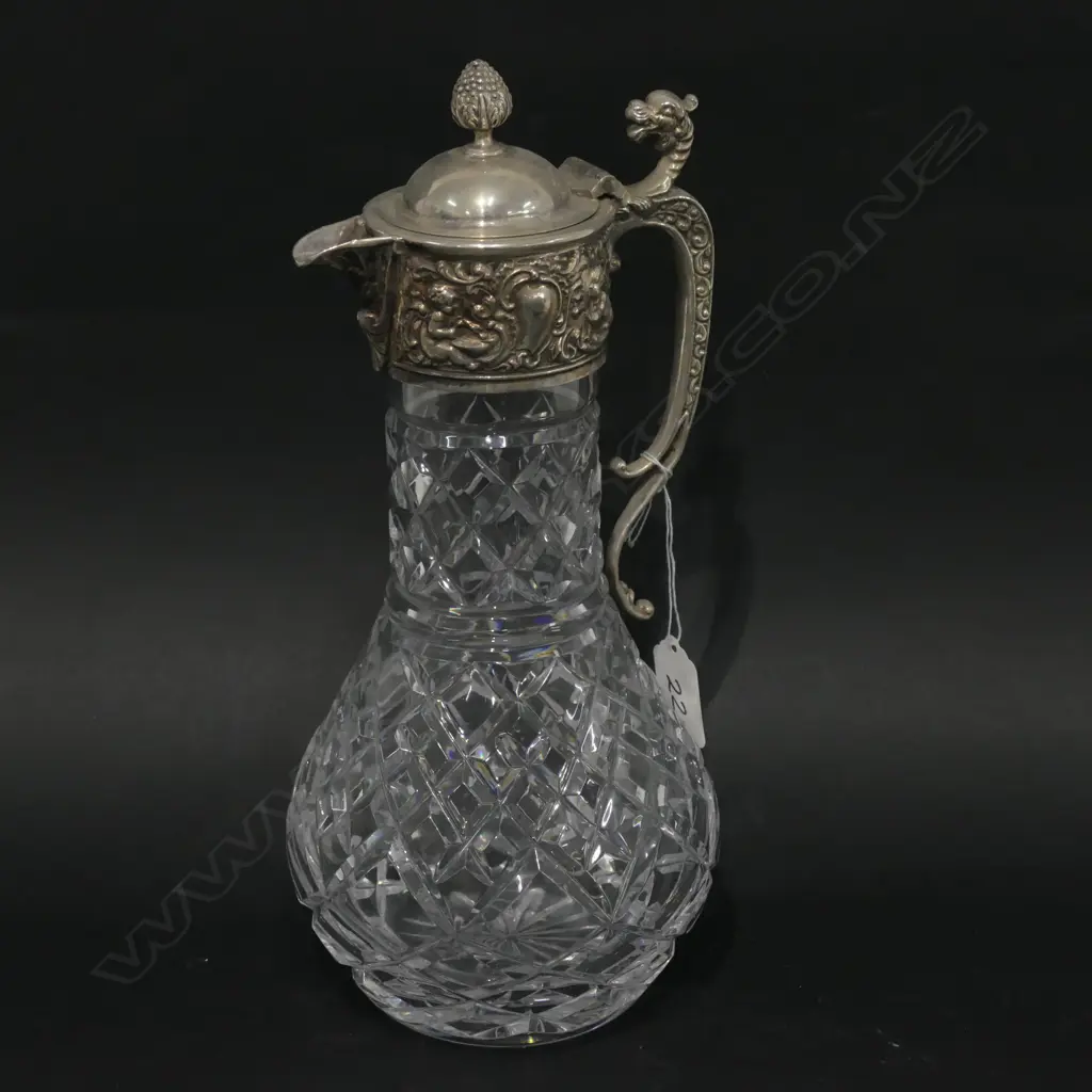 EP AND CRYSTAL CLARET JUG H 290 MM Image 1++
