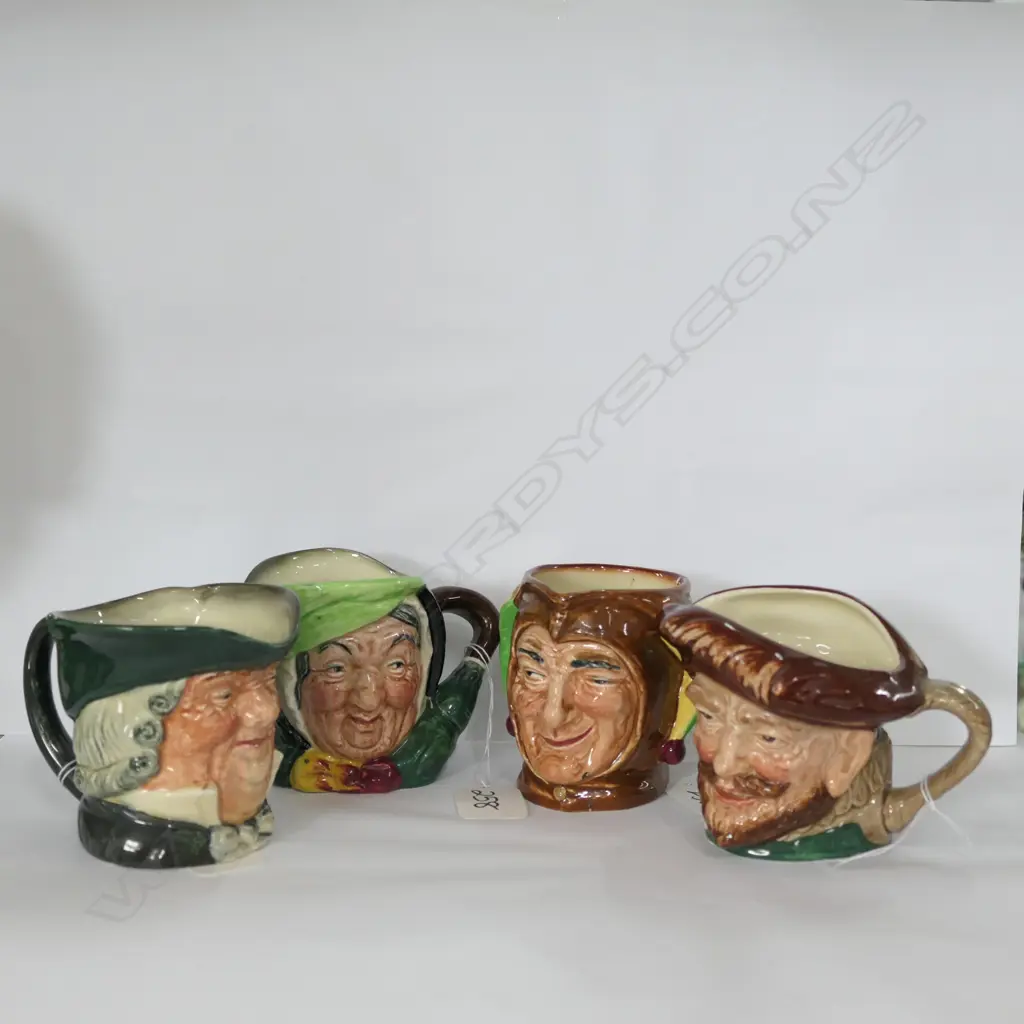 4 ASST R/DOULTON TOBY JUGS ONE A/F H 70 MM Image 1++