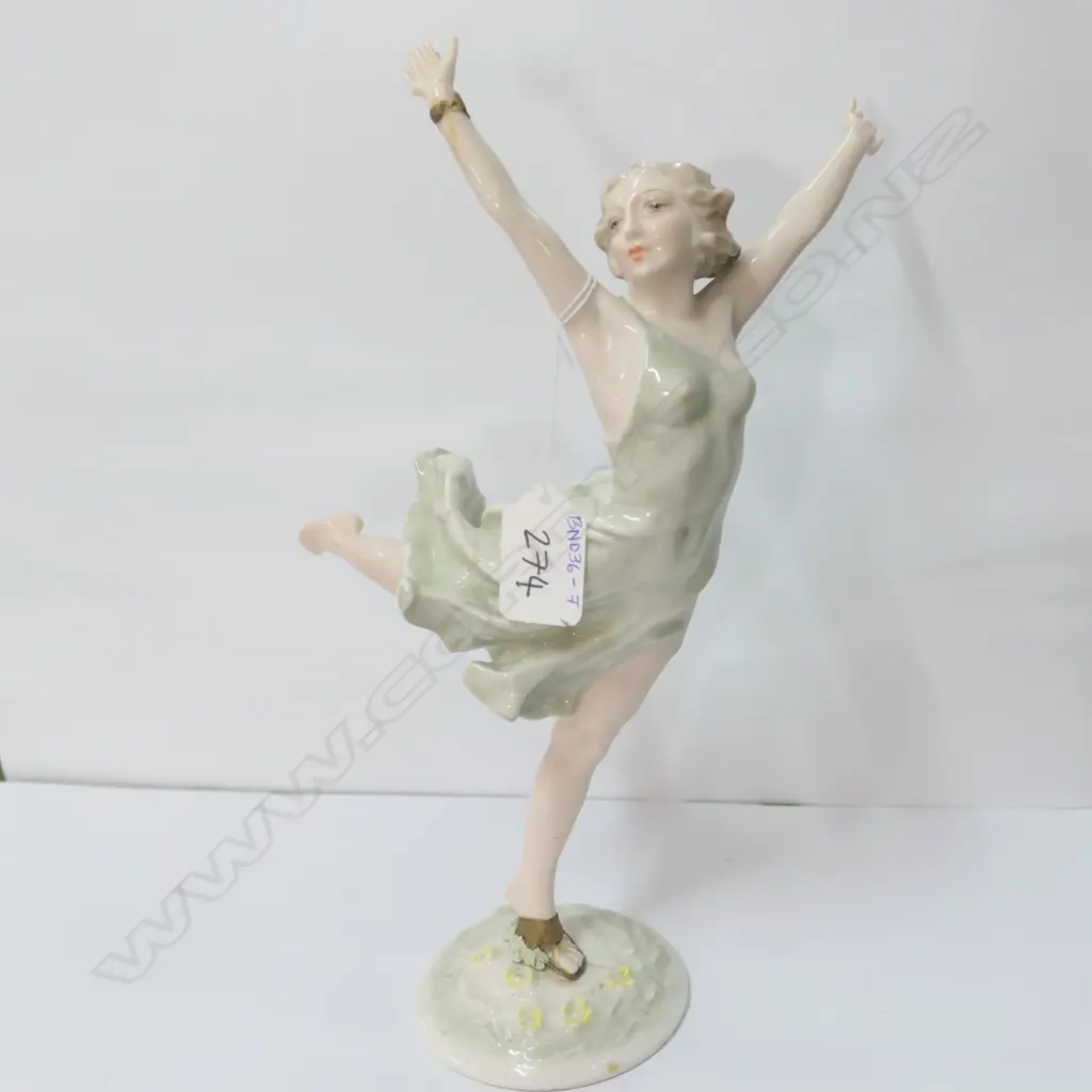 HUTSCHENREUTHER FIGURE OF A DANCER SIGNED H. 300MM  A.F Image 1++