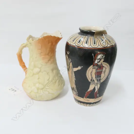 SMALL EGYPTIAN VASE & JUG H. 15MM 