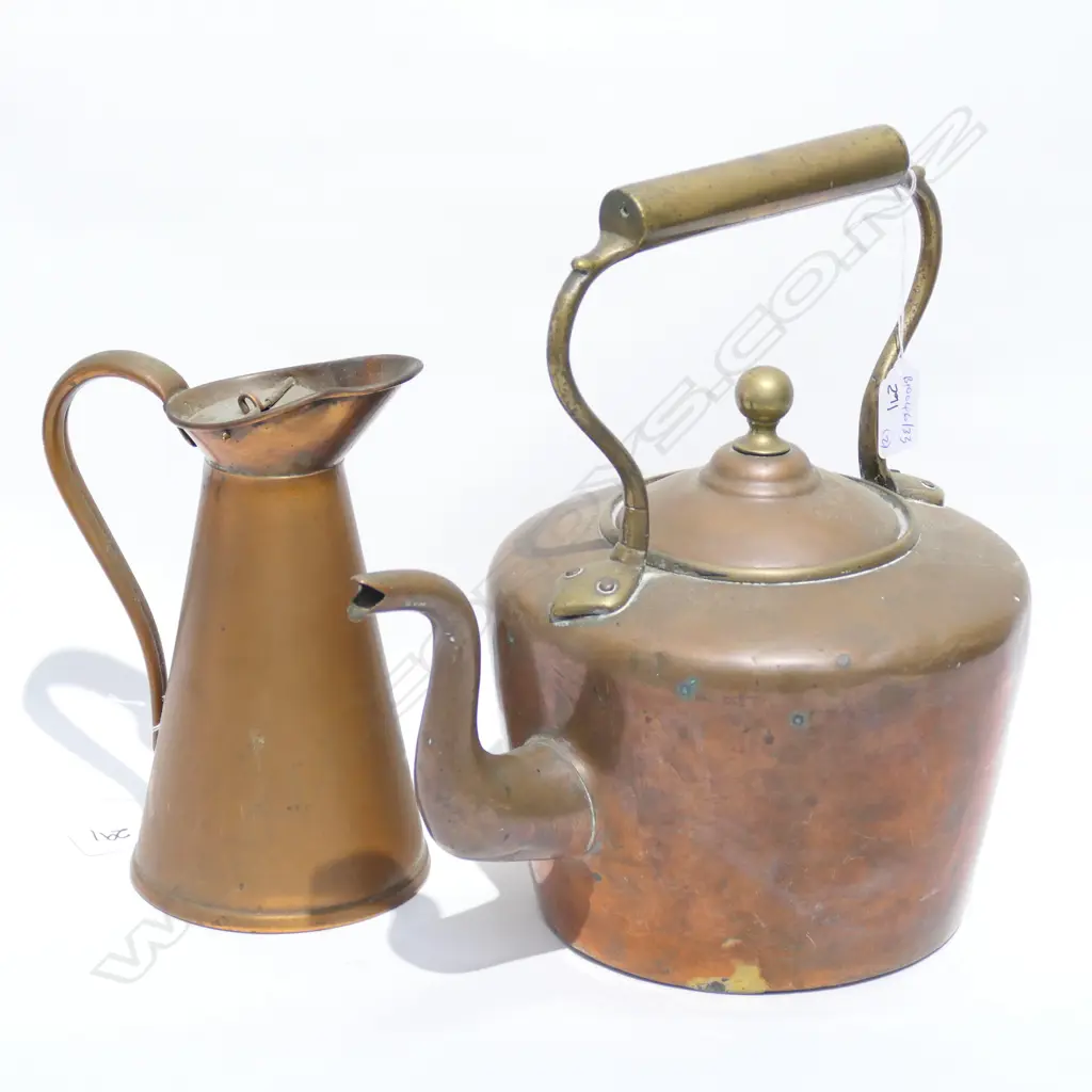 COPPER KETTLE + JUG Image 1++