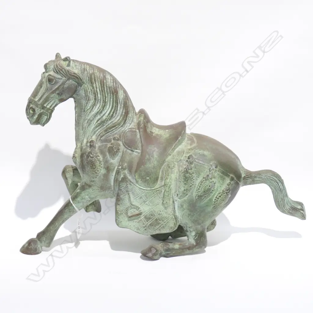 SUPERB CHINESE BRONZE HORSE SCULPTURE Image 1++