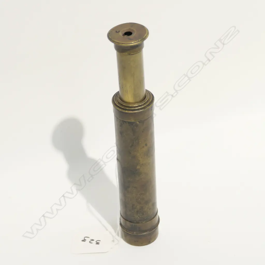 19THC BRASS TELESCOPIC TELESCOPE L 400 MM Image 1++