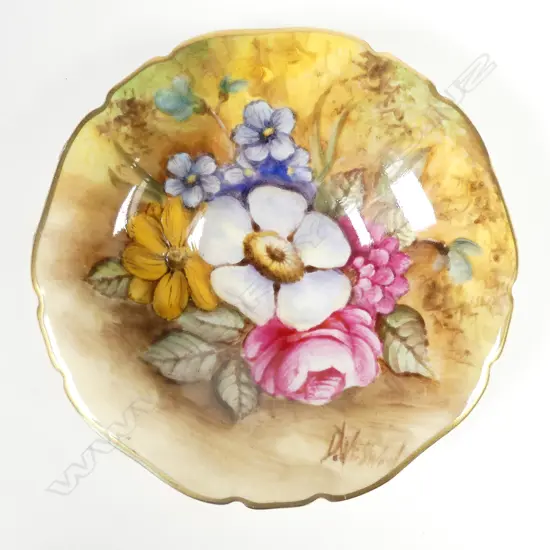 R. WORCESTER SM ROUND FLOWER DISH, WESTWOOD