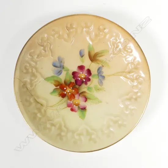 R. WORCESTER SM ROUND FLOWER DISH, 1912