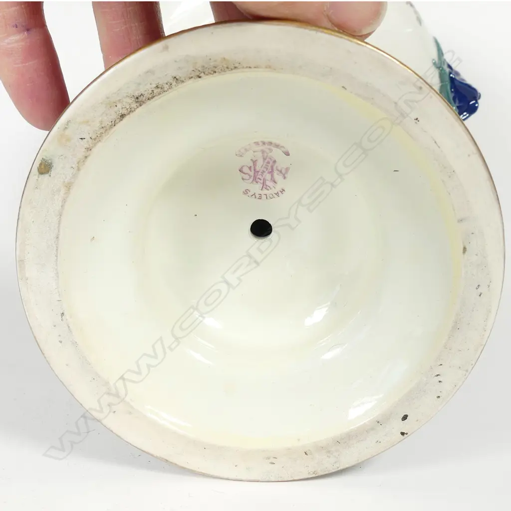 R. WORCESTER FLORAL VASE HADLEY SHAPE H.200mm Professional Restoration to base Image 1++
