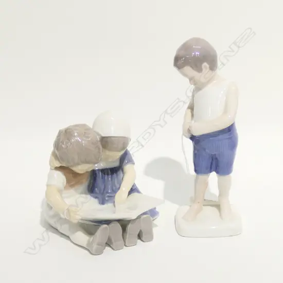 PR OF DANISH PORCELAIN FIGURES H. 15MM