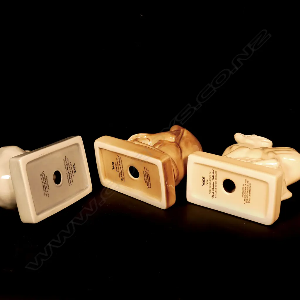 WADE SKEAPING STYLE DEER/POLAR BEAR/MONKEY 1997 260 SETS ONLY MADE WEDGWOOD OBJECTED Image 1++