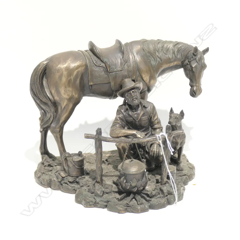 OLD FIGURE OF A HORSE & MAN  Image 1++