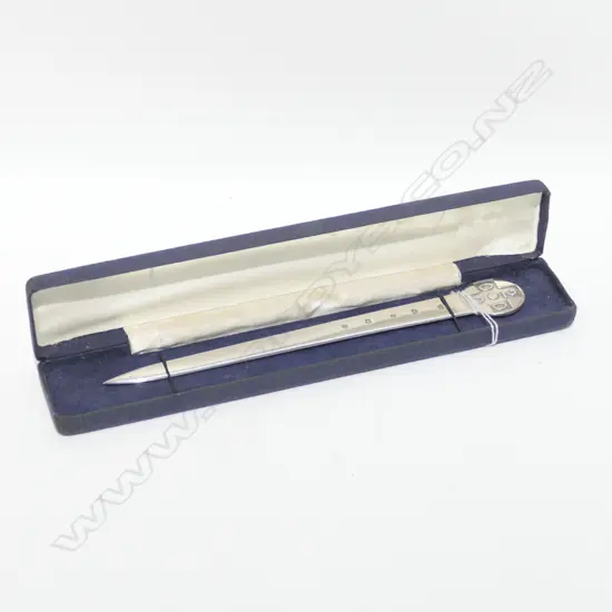 STG SILVER MILLENNIUM LETTER OPENER IN CASE 