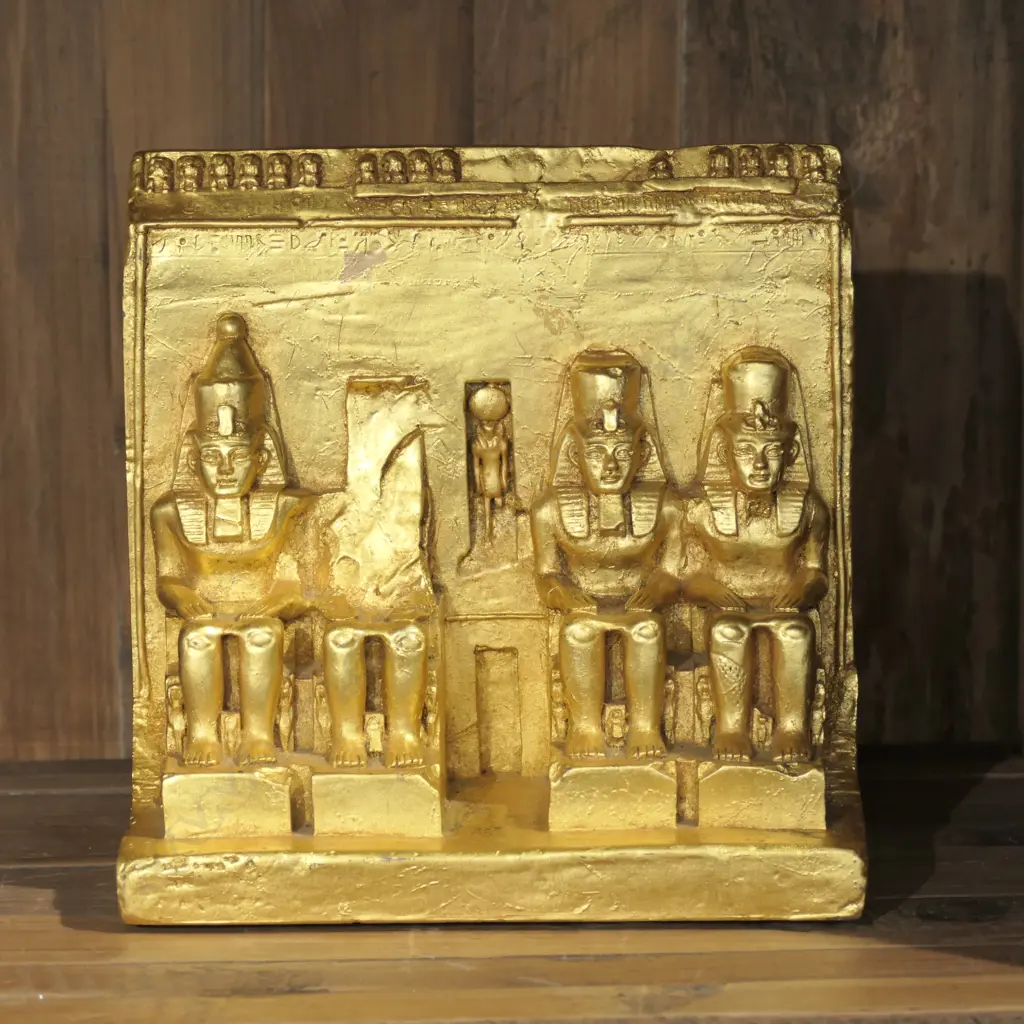 GOLD EGYPTIAN BOOKEND 200MM H 200MM W Image 1++