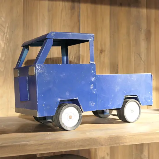 VINTAGE HANDMADE BLUE TRUCK 280MM L