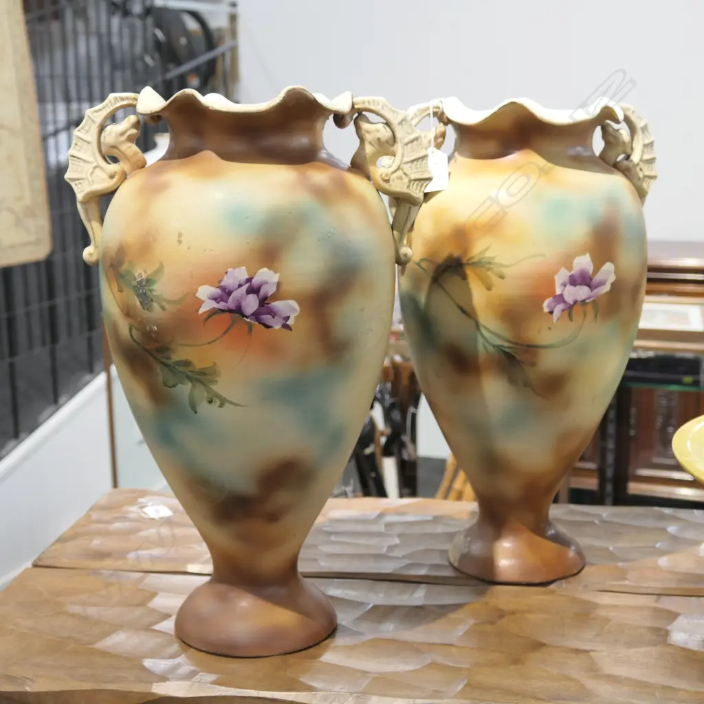 PAIR OF VICTORIAN VASES 410MM H Image 1++