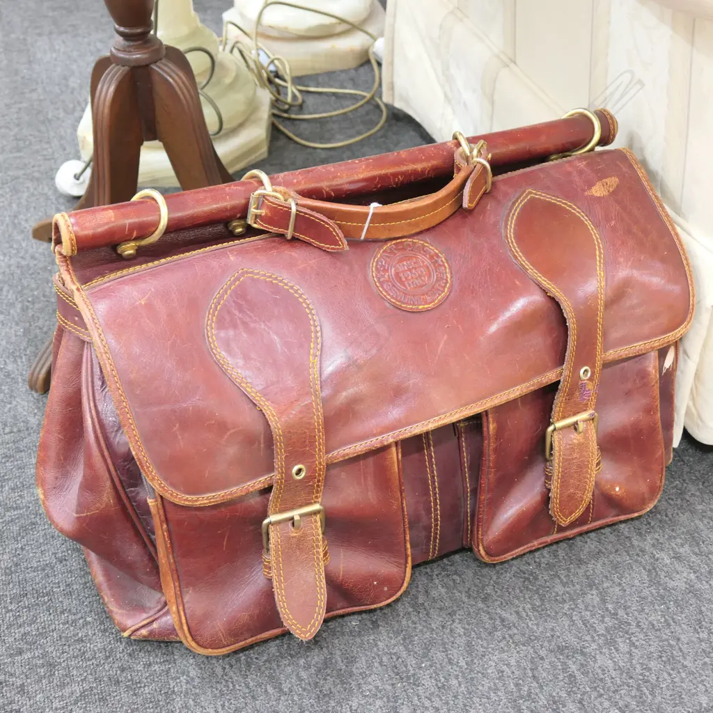 ITALIAN LEATHER CARRY BAG W. 500 Image 1++