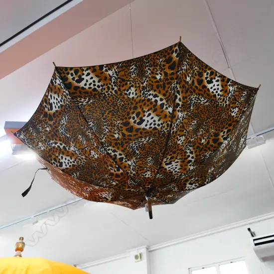 LEOPARD PRINT UMBRELLA 850MM L