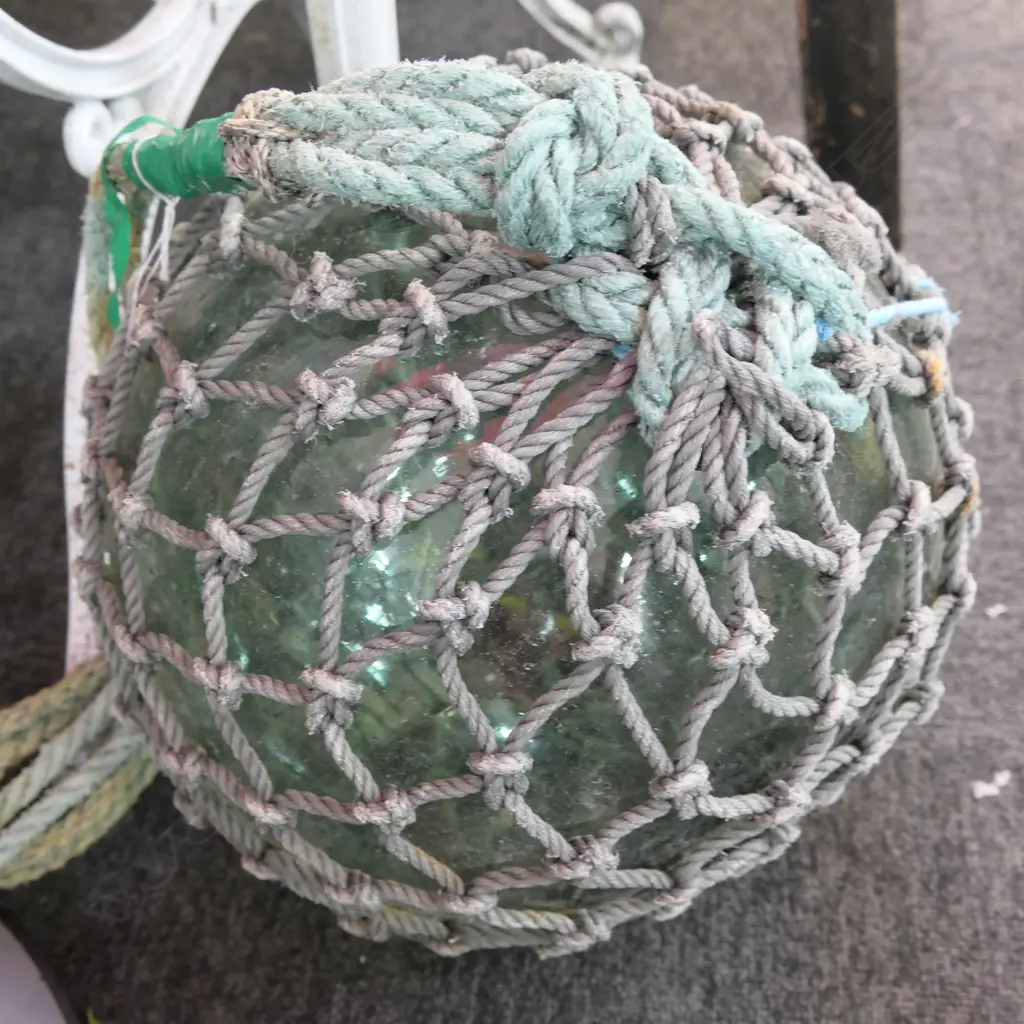 OLD GLASS FISHING NET FLOAT DIA.310mm Image 1++
