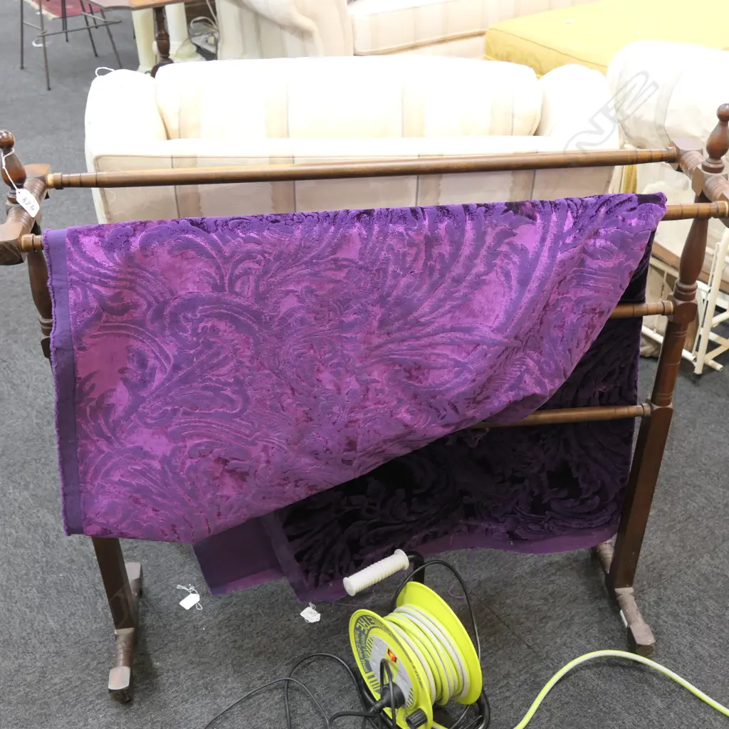 CUT PILE VIOLET VELVET FABRIC from DESIGNERS GUILD COLLECTION W.1380 x L.2720mm appxox Image 1++