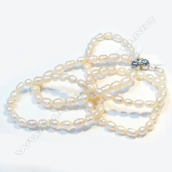 BAROQUE PEARL NECKLACE /BRACELET WITH MAGNETIC BALL CLASP