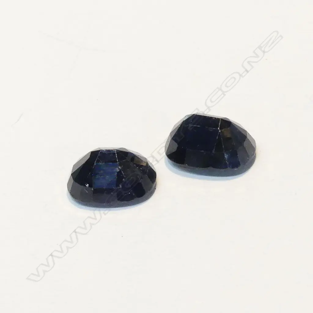 2 DEEP BLUE SAPPHIRES Image 1++
