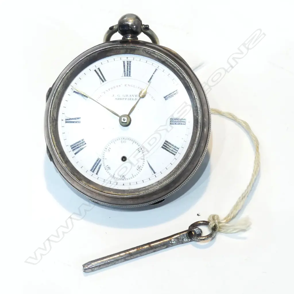 STG SILVER POCKET WATCH A/F,  C1901 Image 1++