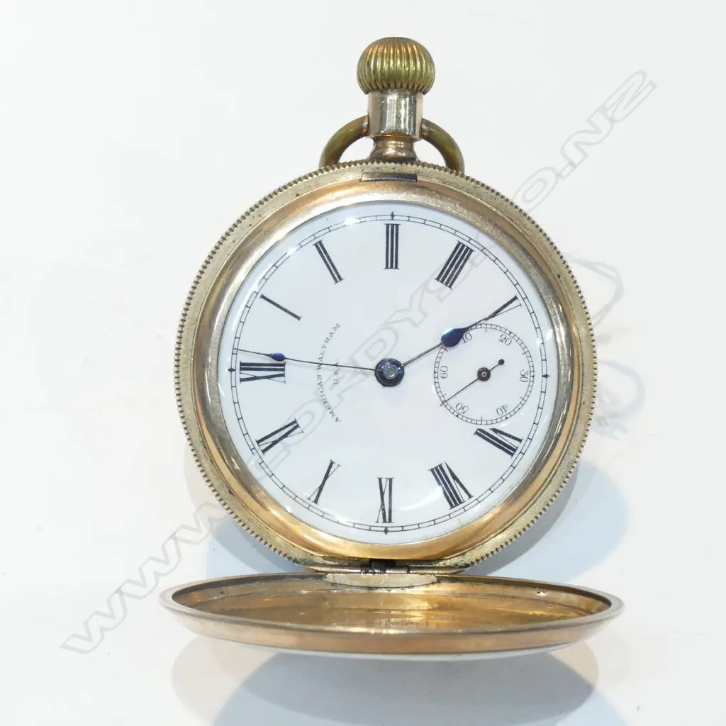 WATHAM GOLD PLATE POCKET WATCH Image 1++