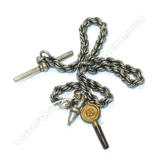 MIXITIME SILVER FOB CHAIN + KEY