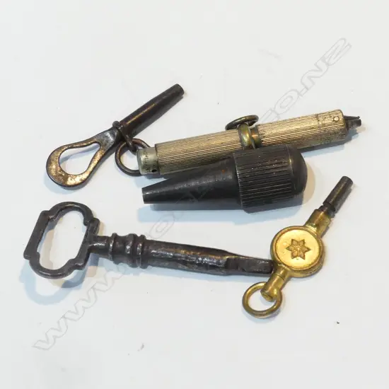 5 ASST CLOCK AND KEY WINDS