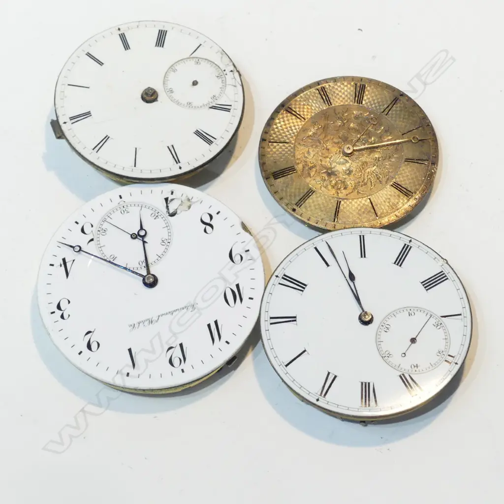 4 ASST POCKET WATCH MOVEMENTS Image 1++