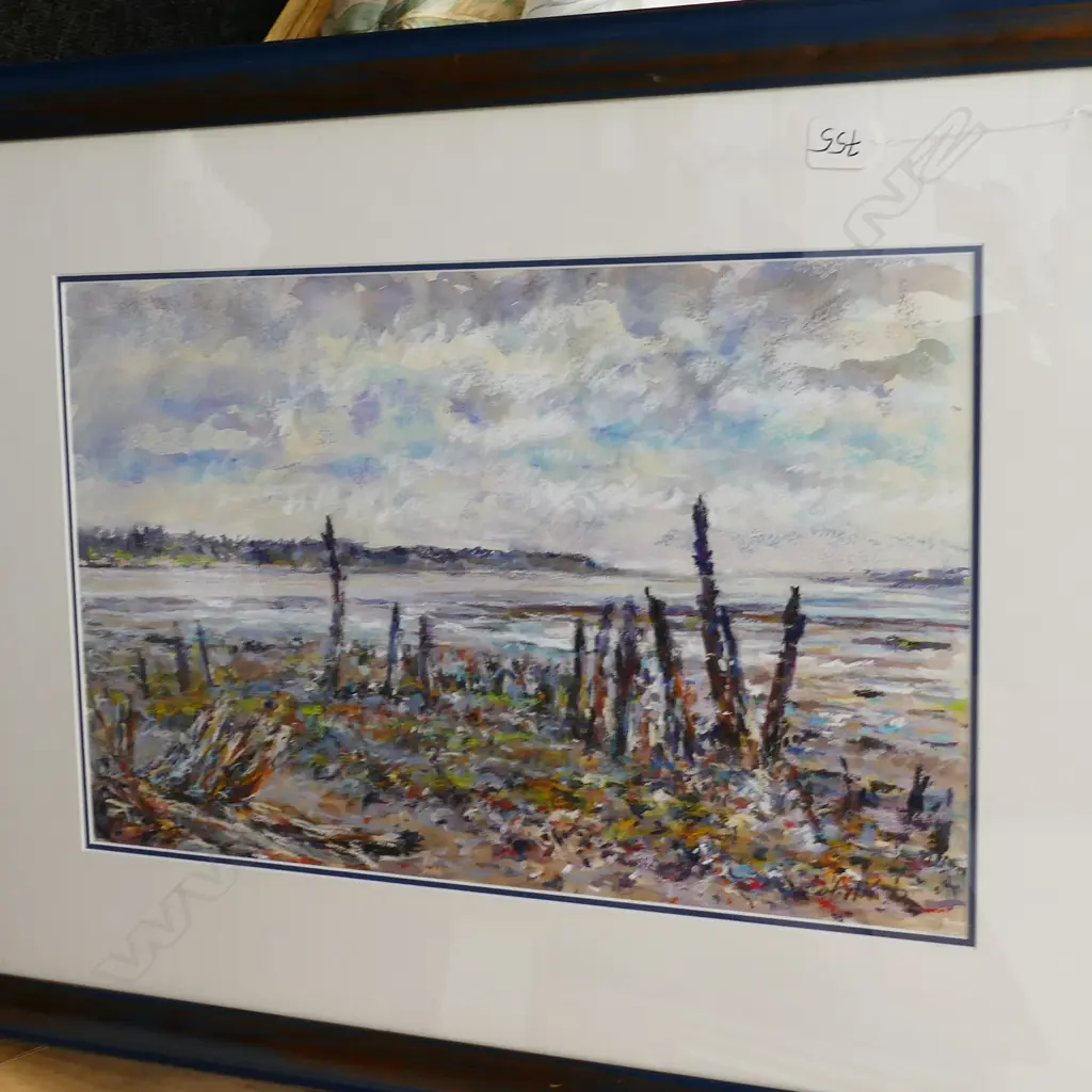 ESTUARY LANDSCAPE GOUACHE ON PAPER 340 X 525 Image 1++